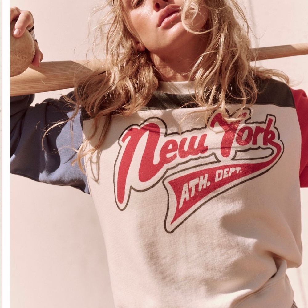 Free People New York Athletic Sweatshirt